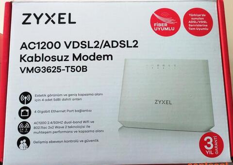 ZYXEL AC1200 VDSL/ADSL2 KABLOSUZ MODEM VMG3625T-50B - 1/4