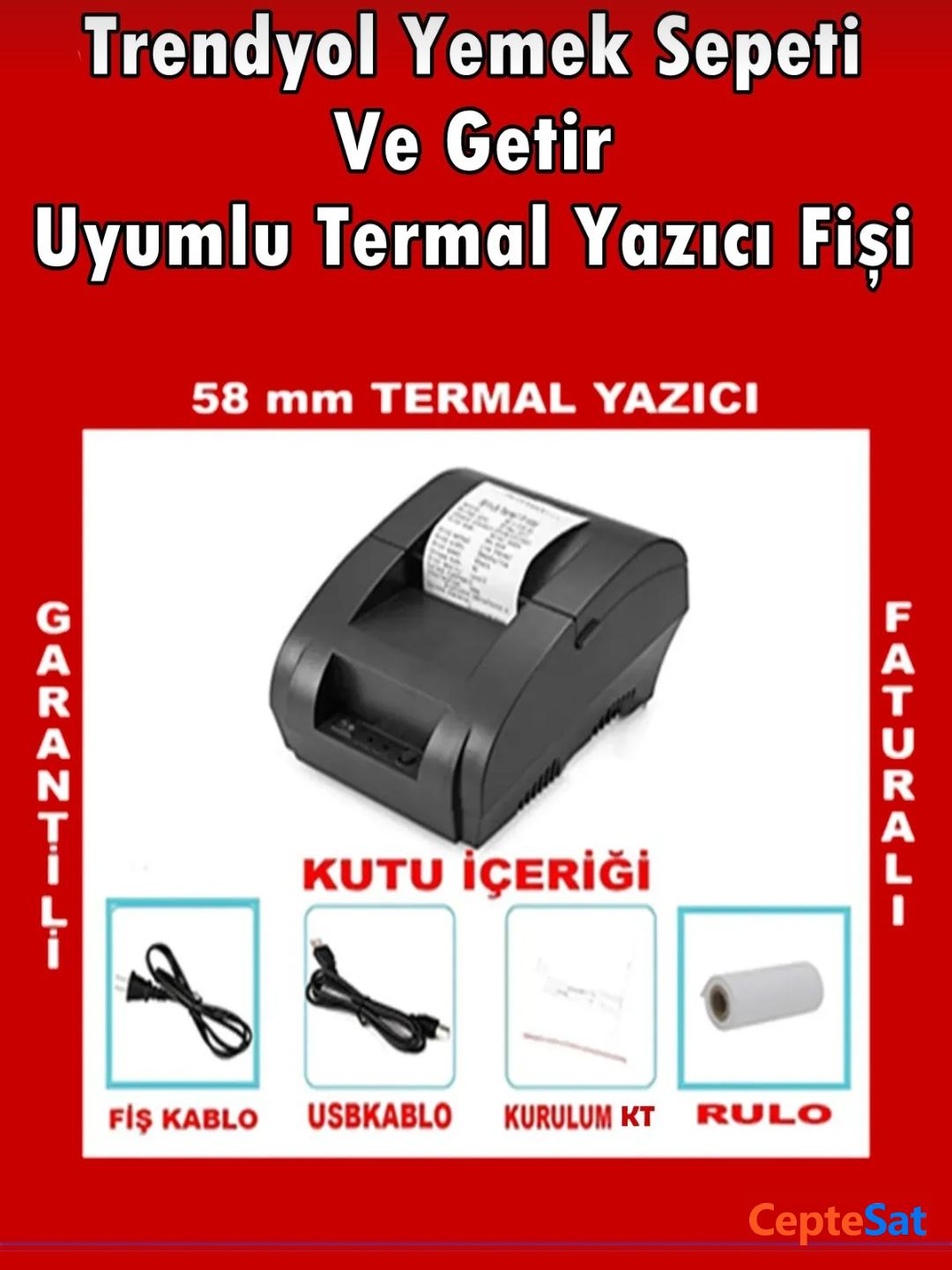 Termal Yazıcı Pos58 - İstanbul sancaktepe