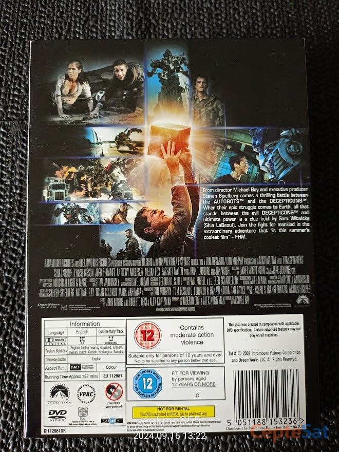 TRANSFORMERS ORJINAL DVD. KOLEKSİYONLUK. - İstanbul Beşiktaş
