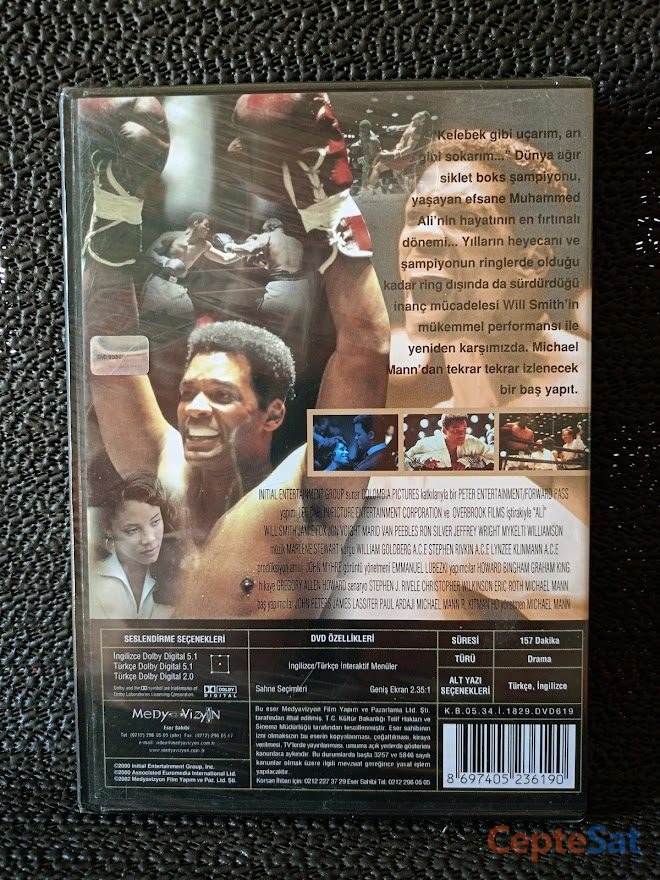 ALI (ALİ) WILL SMITH DVD FİLM - İstanbul Beşiktaş