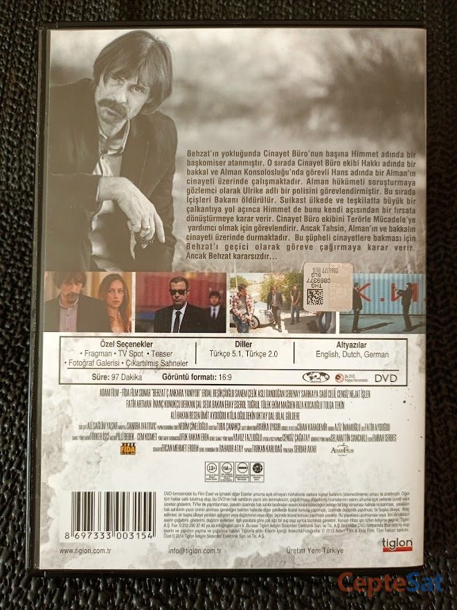 BEHZAT Ç. ANKARA YANIYOR - ERDAL BEŞİKÇİOĞLU. DVD - İstanbul Beşiktaş