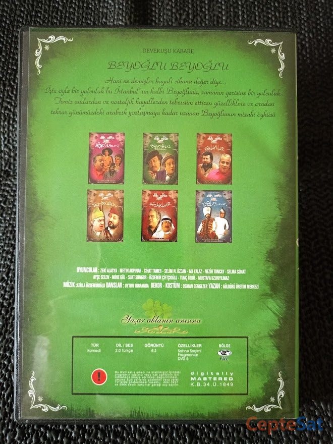 DEVEKUŞU KABARE - ZEKİ ALASYA - METİN AKPINAR. 3 DVD. - İstanbul Beşiktaş