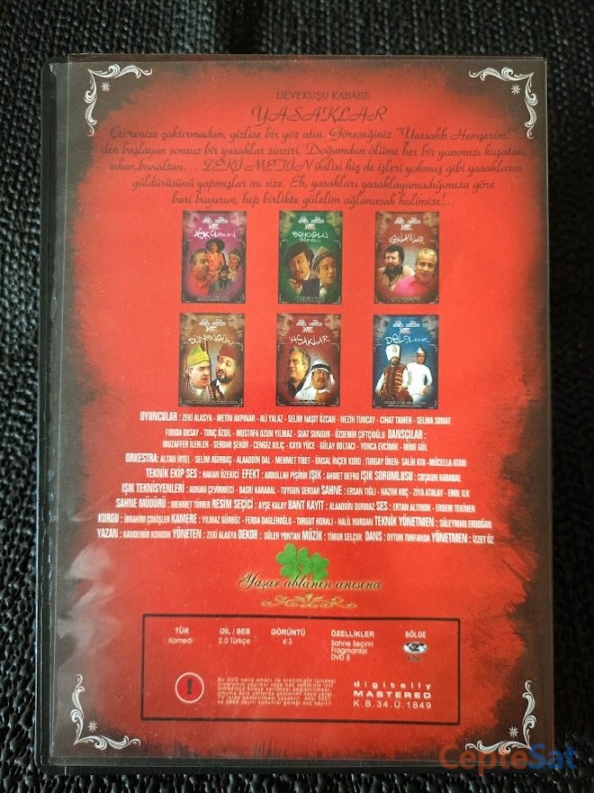 DEVEKUŞU KABARE - ZEKİ ALASYA - METİN AKPINAR. 3 DVD. - İstanbul Beşiktaş