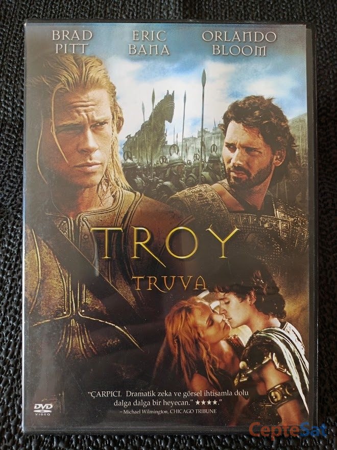 TROY - TRUVA - BRAD PITT - ERIC BANA - ORLANDO BLOOM DVD. - İstanbul Beşiktaş