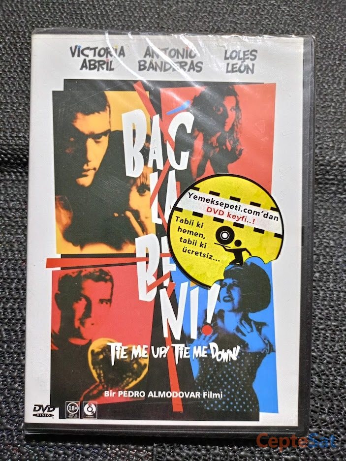 BAĞLA BENİ - Tie Me Up, Tie Me Down - SIFIR JELATİNDE. DVD - İstanbul Beşiktaş