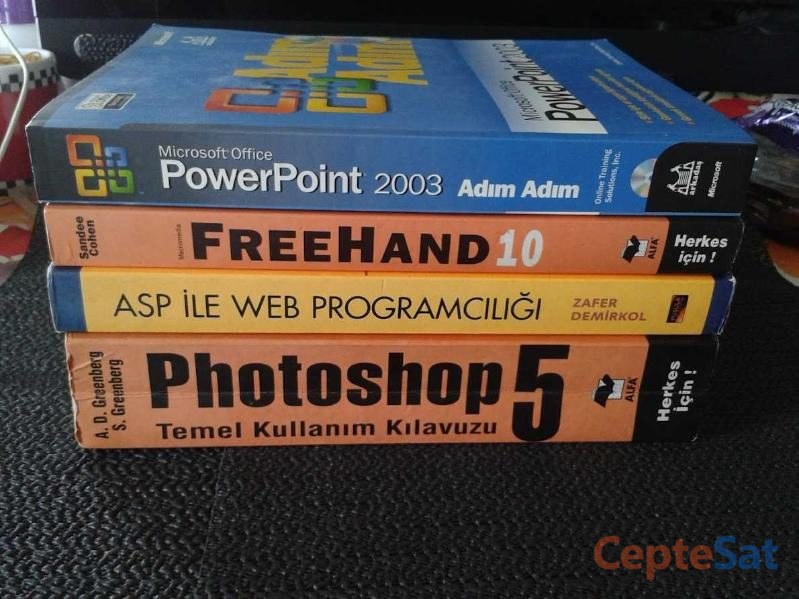 ASP / POWERPOINT / FREEHAND / PHOTOSHOP5 KİTAPLARI. - İstanbul Beşiktaş