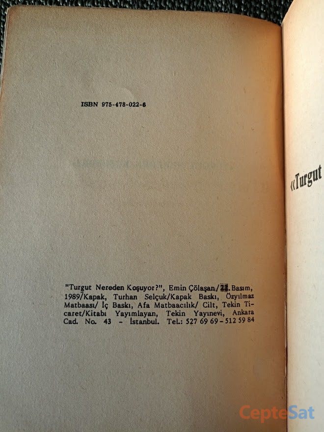 TURGUT NEREYE KOŞUYOR..EMİN ÇÖLAŞAN. - İstanbul Beşiktaş