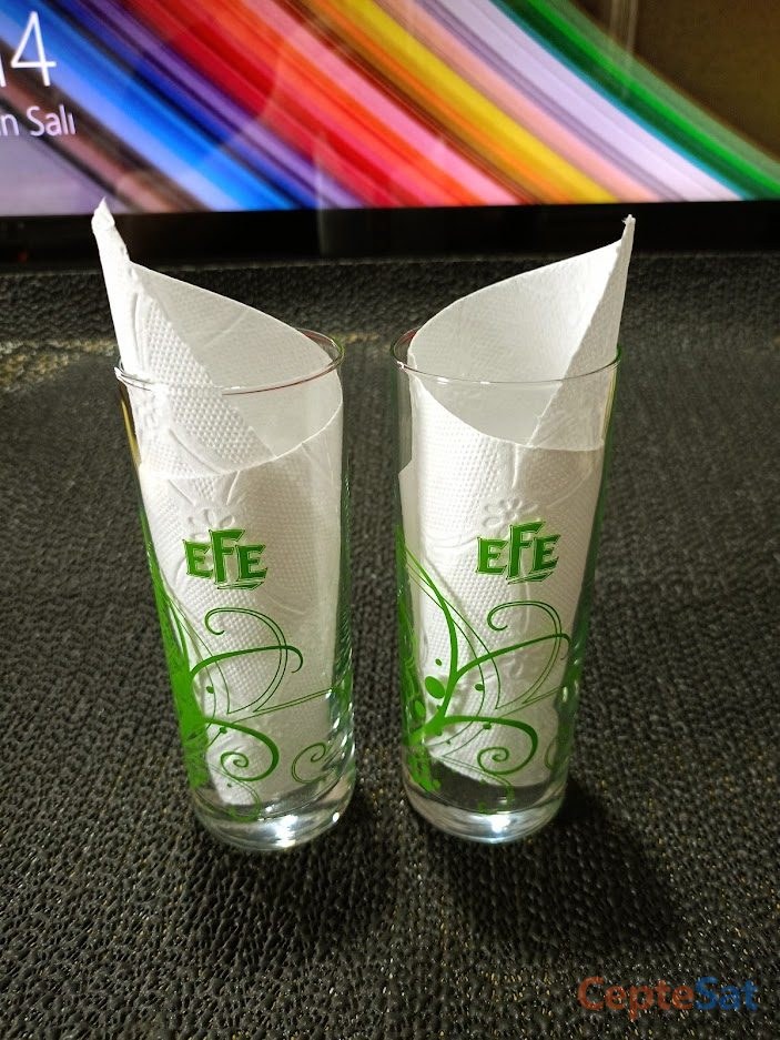 EFE FLORAL DESENLİ RAKI, MEŞRUBAT BARDAĞI. - İstanbul Beşiktaş