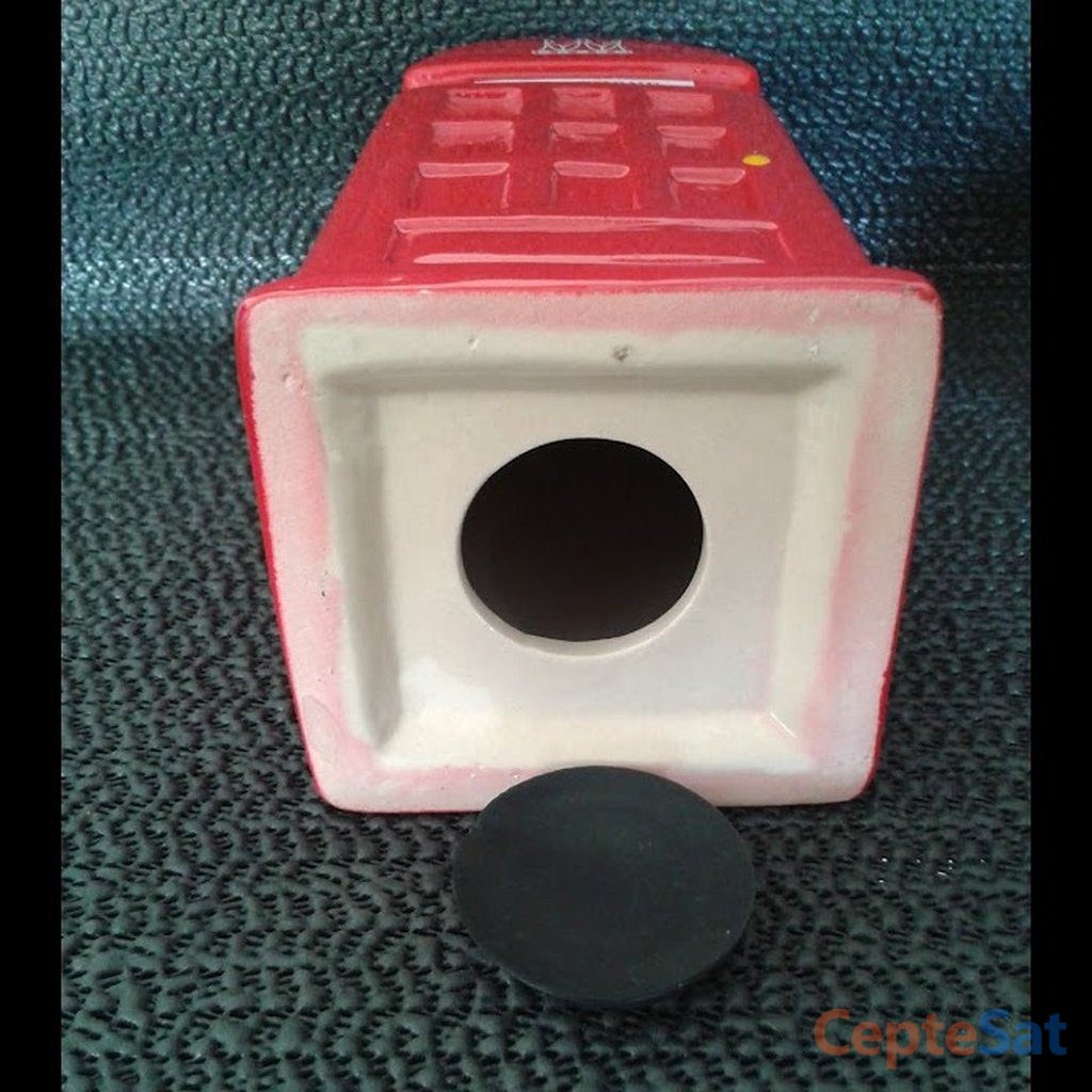 PORSELEN İNGİLİZ TELEFON KULUBESİ KUMBARA. ( BÜYÜK BOY ) - İstanbul Beşiktaş