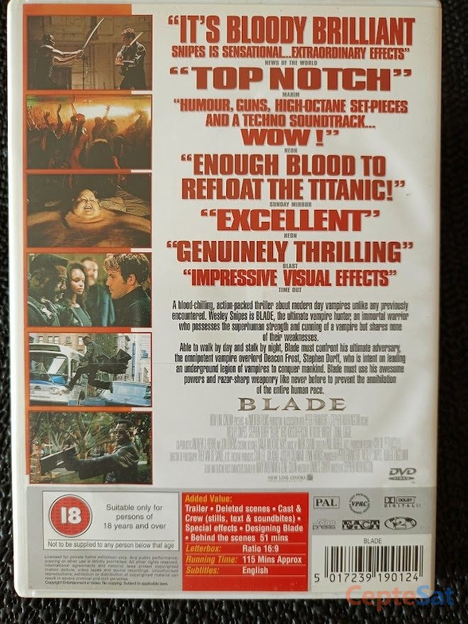 BLADE - WESLEY SNIPES - STEPHEN DORFF - YURT DIŞI BASKI.. - İstanbul Beşiktaş