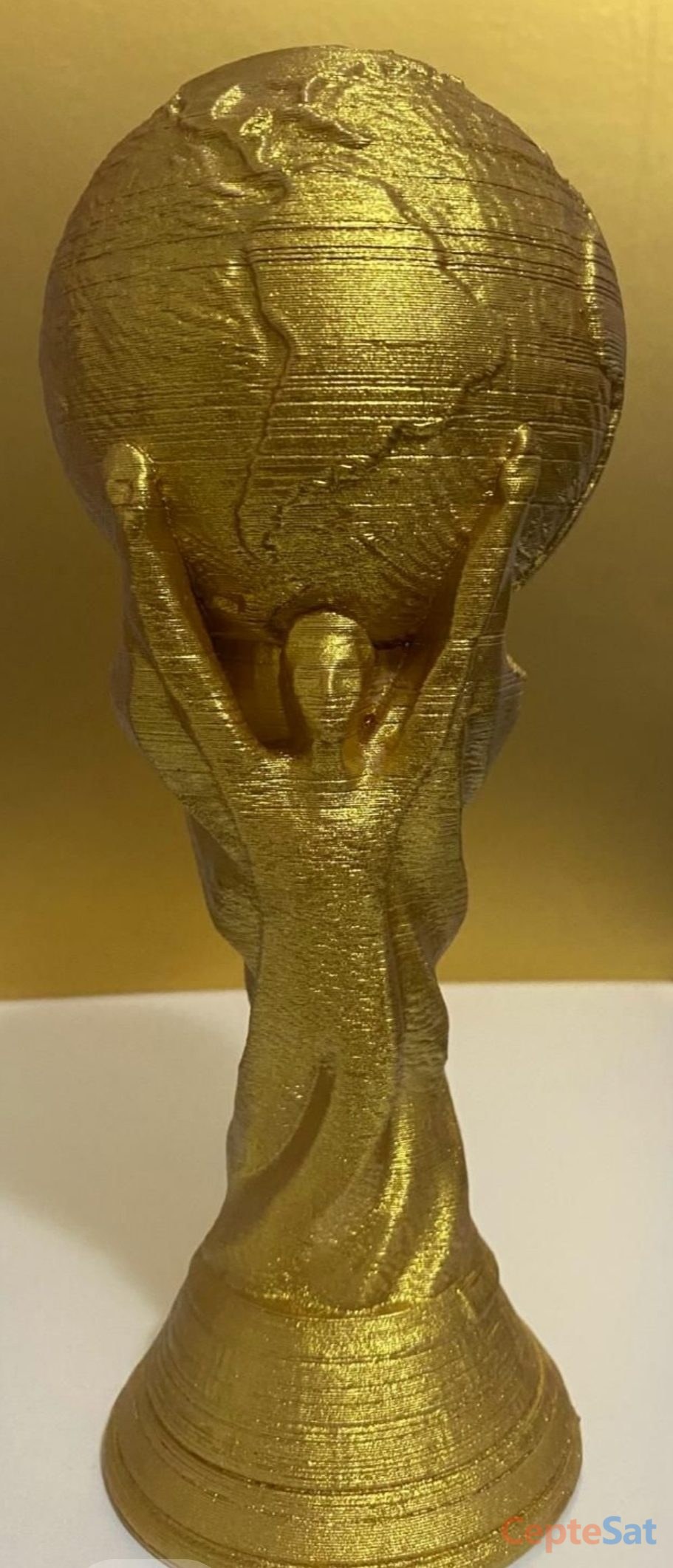 Altın Renkli Parlak Dünya Figürü 20cm - Adana YÜREĞİR