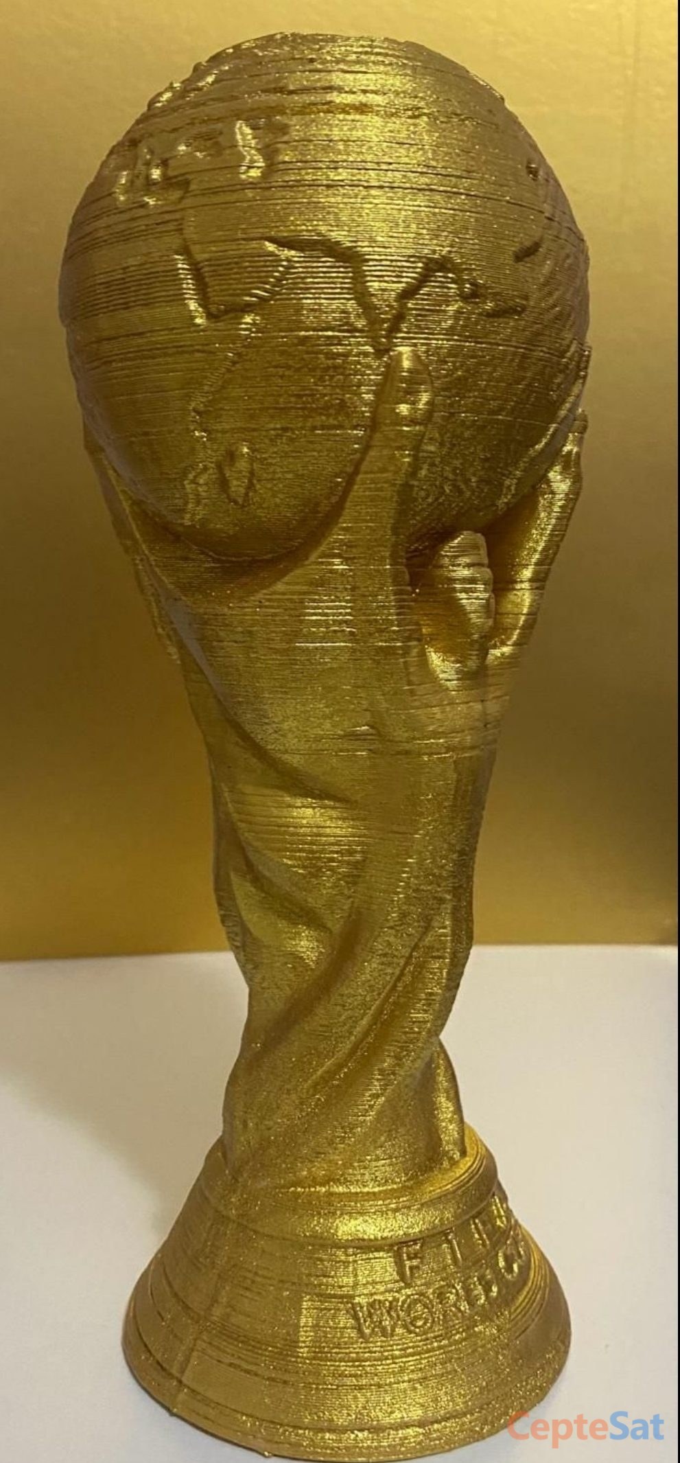 Altın Renkli Parlak Dünya Figürü 20cm - Adana YÜREĞİR