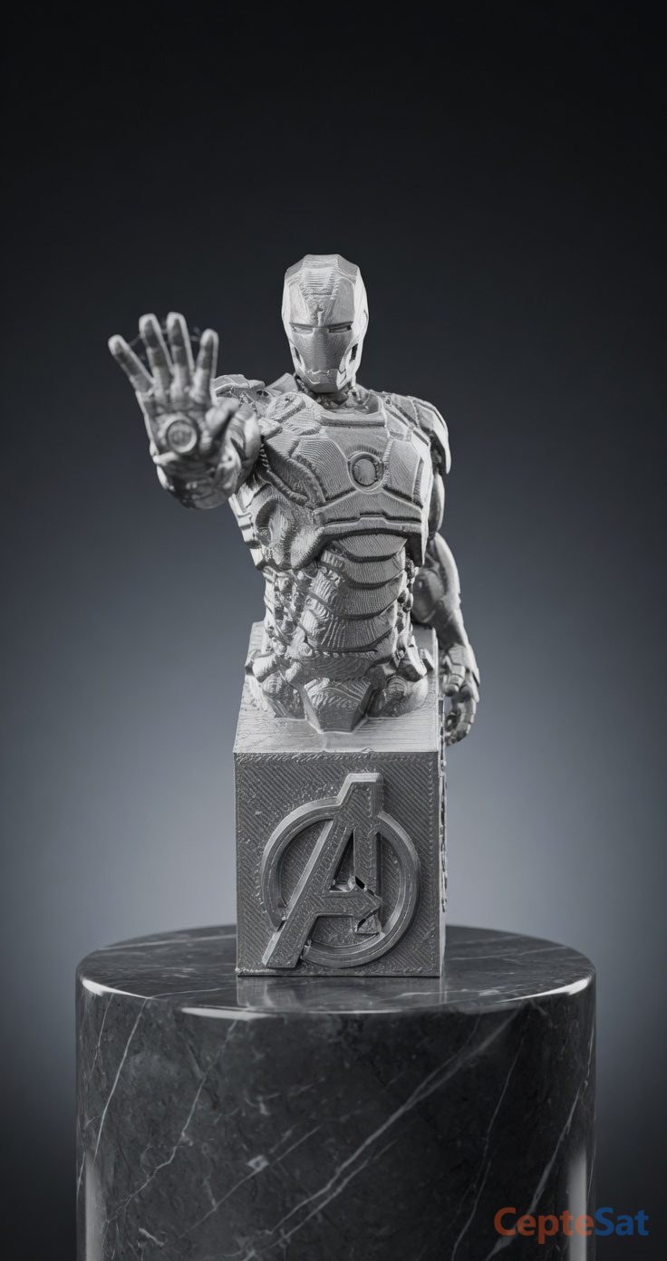 IRONMAN 14CM GÜMÜŞ RENGİ FİGÜR - Adana YÜREĞİR