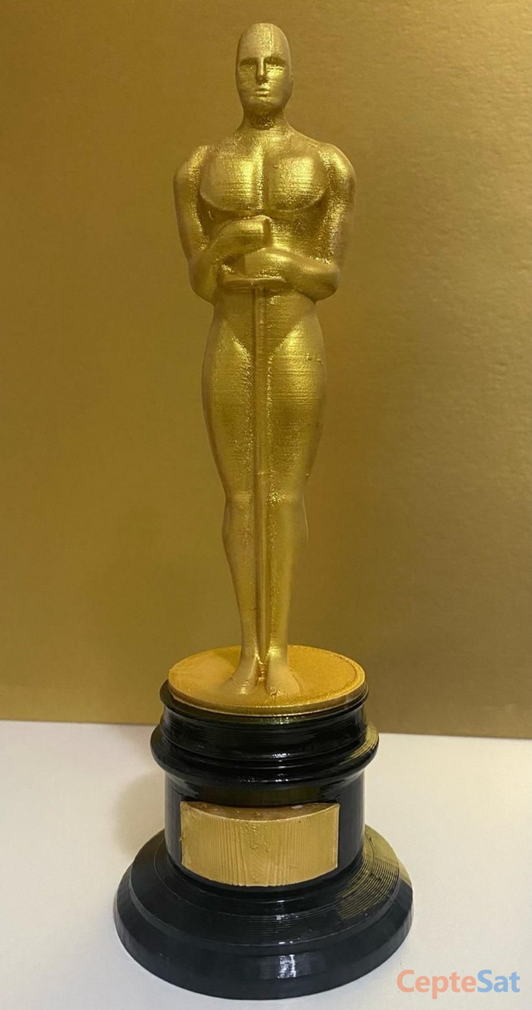 Plastik Altın Rengi Oscar Ödülü Figürü - Adana YÜREĞİR