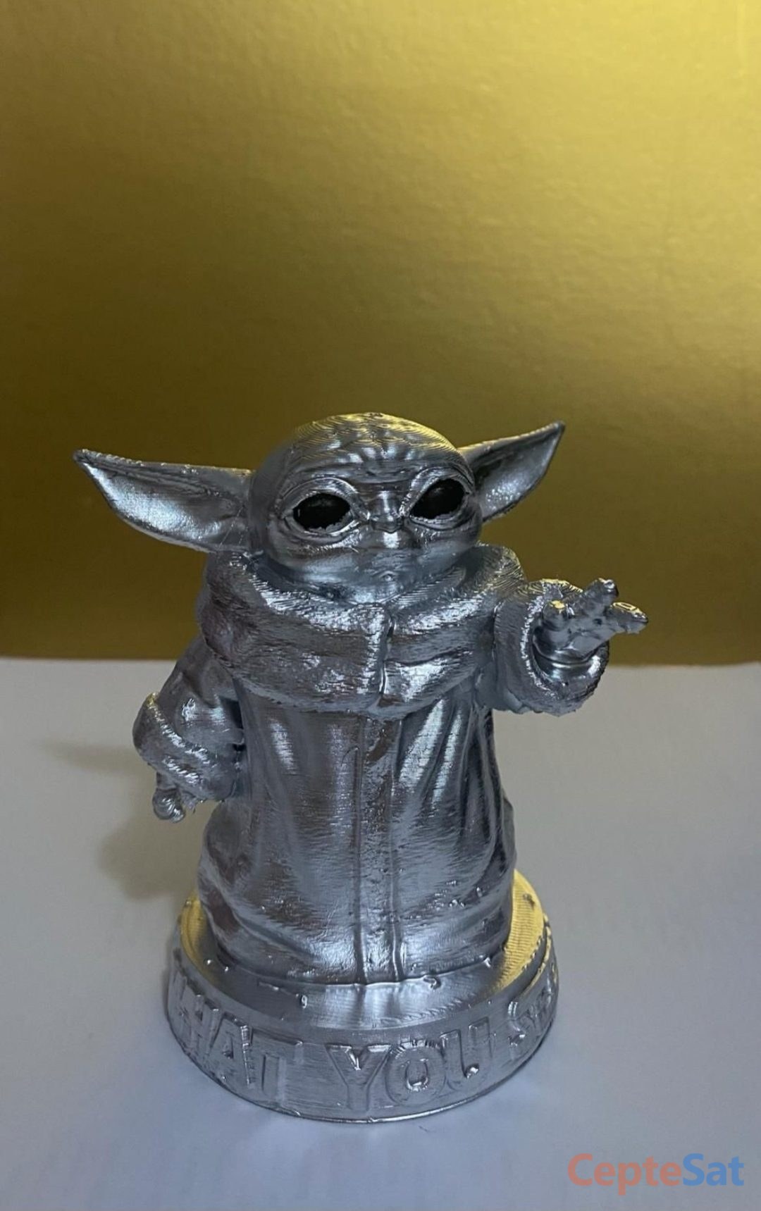 BABY YODA 9CM GÜMÜŞ RENGİ FİGÜR - Adana YÜREĞİR