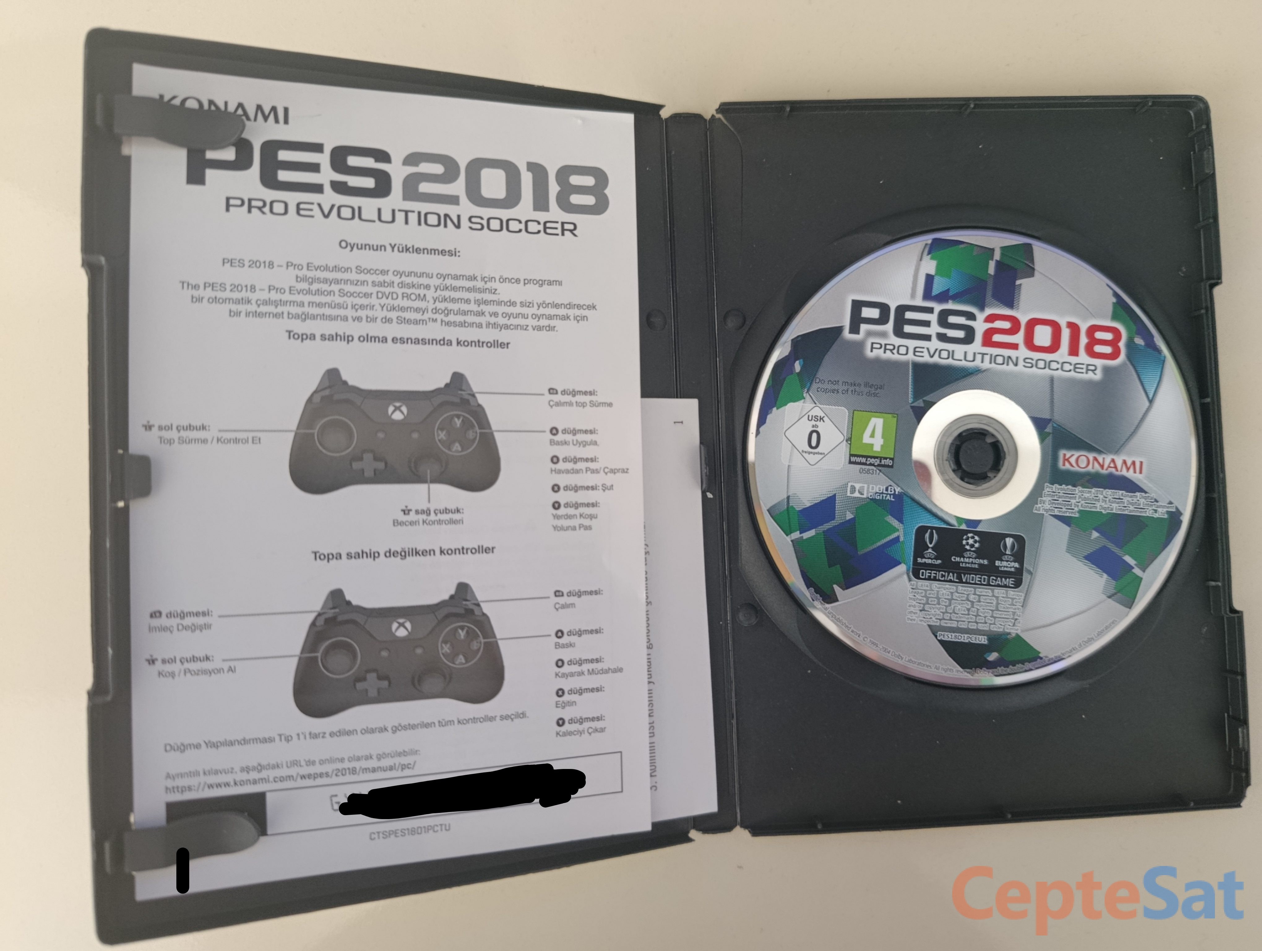 Pes 2018 PC DVD Premium Versiyon - Tokat Erbaa