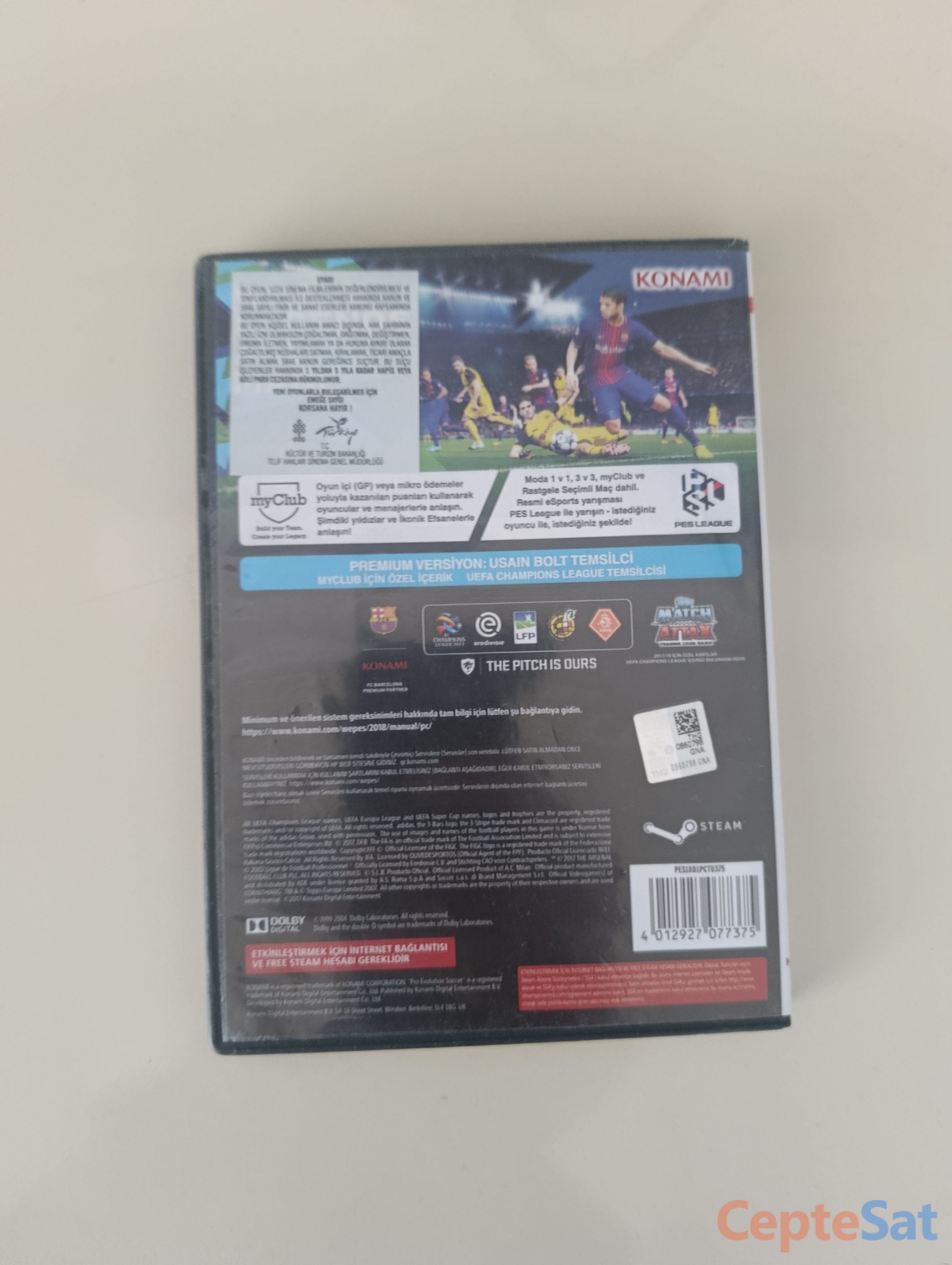 Pes 2018 PC DVD Premium Versiyon - Tokat Erbaa