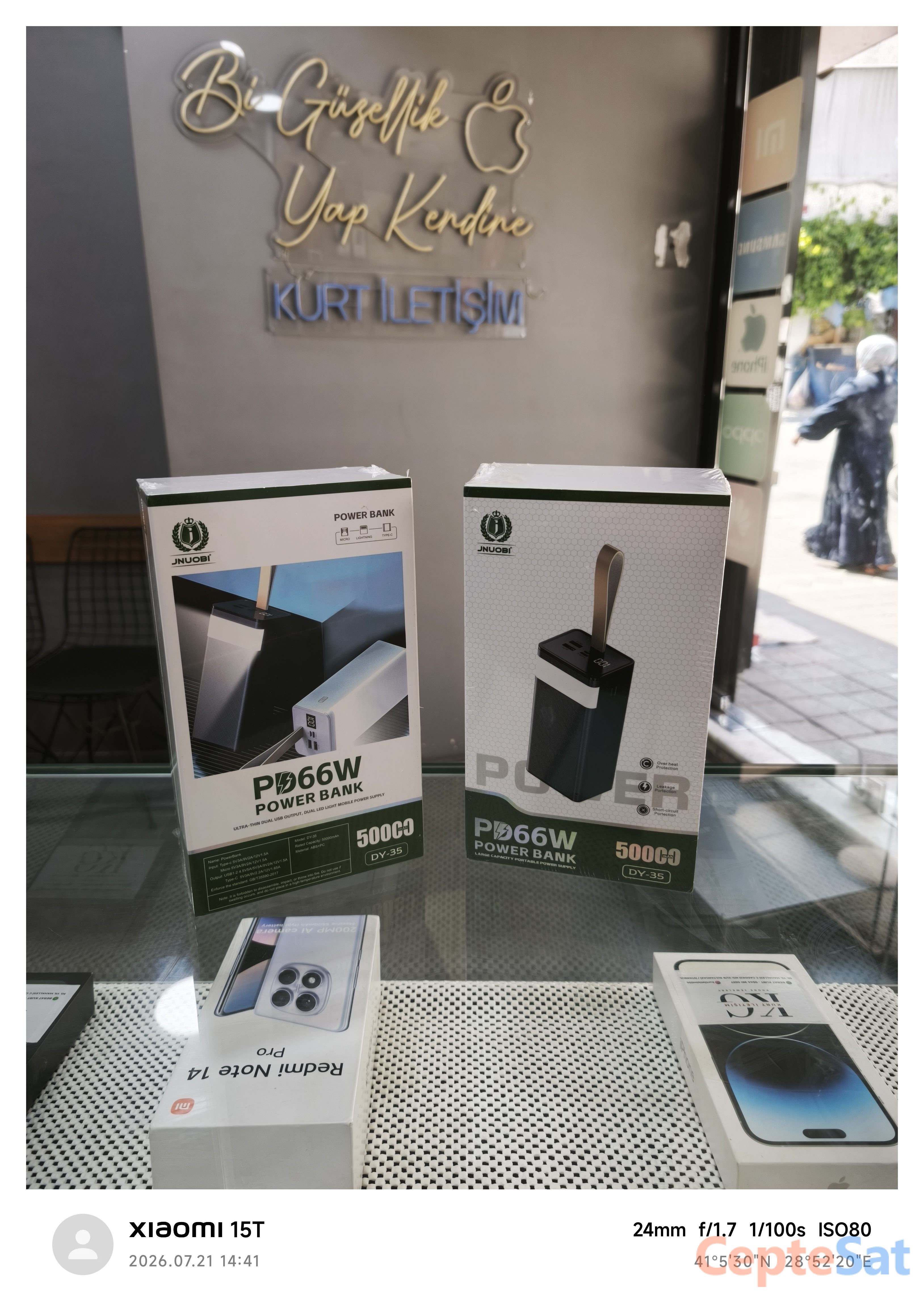 PD 66W 50.000 mAh Powerbank | Süper Hızlı Şarj | Sıfır Kutulu - İstanbul Sultangazi 50 yıl C Caddesi KURT iletişim