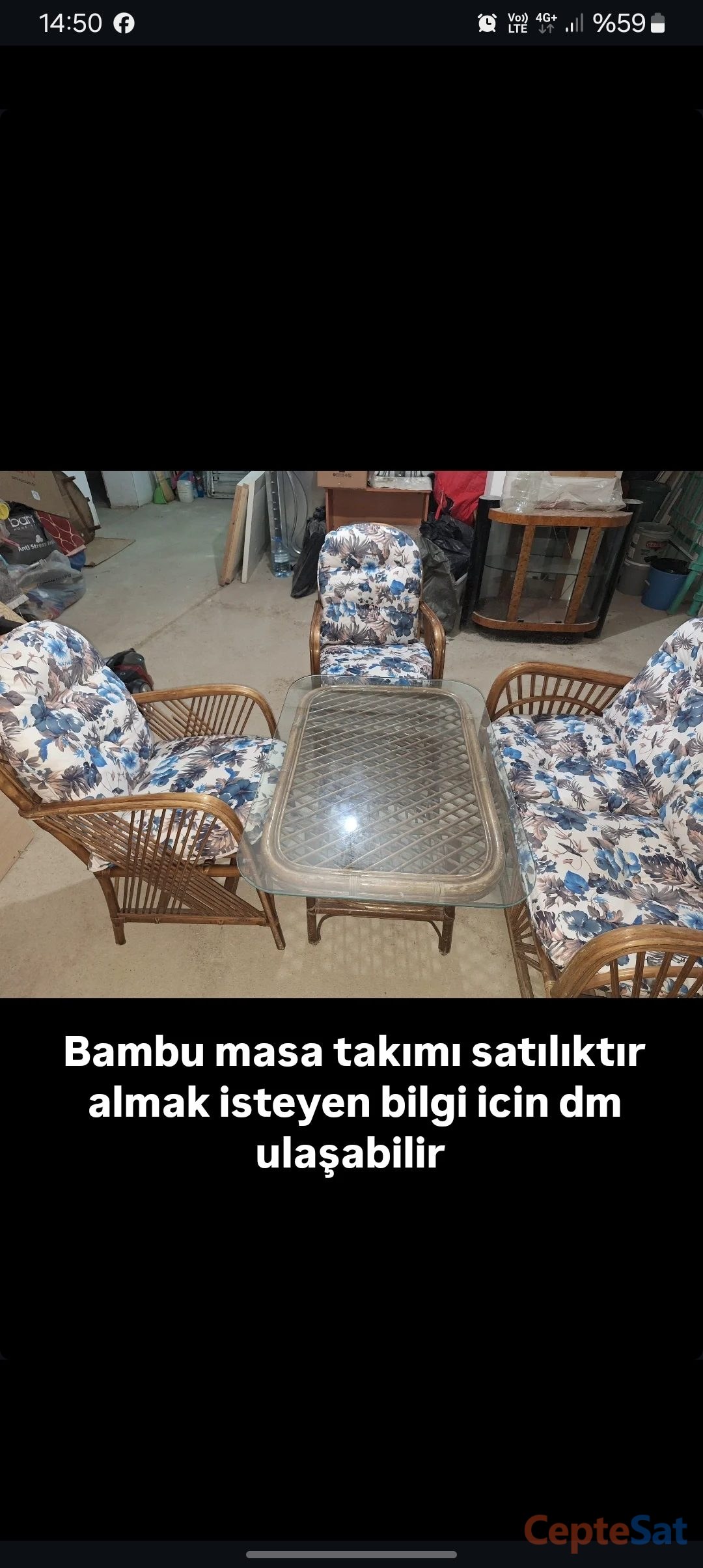Bambu masa takımı - Ankara Mamak