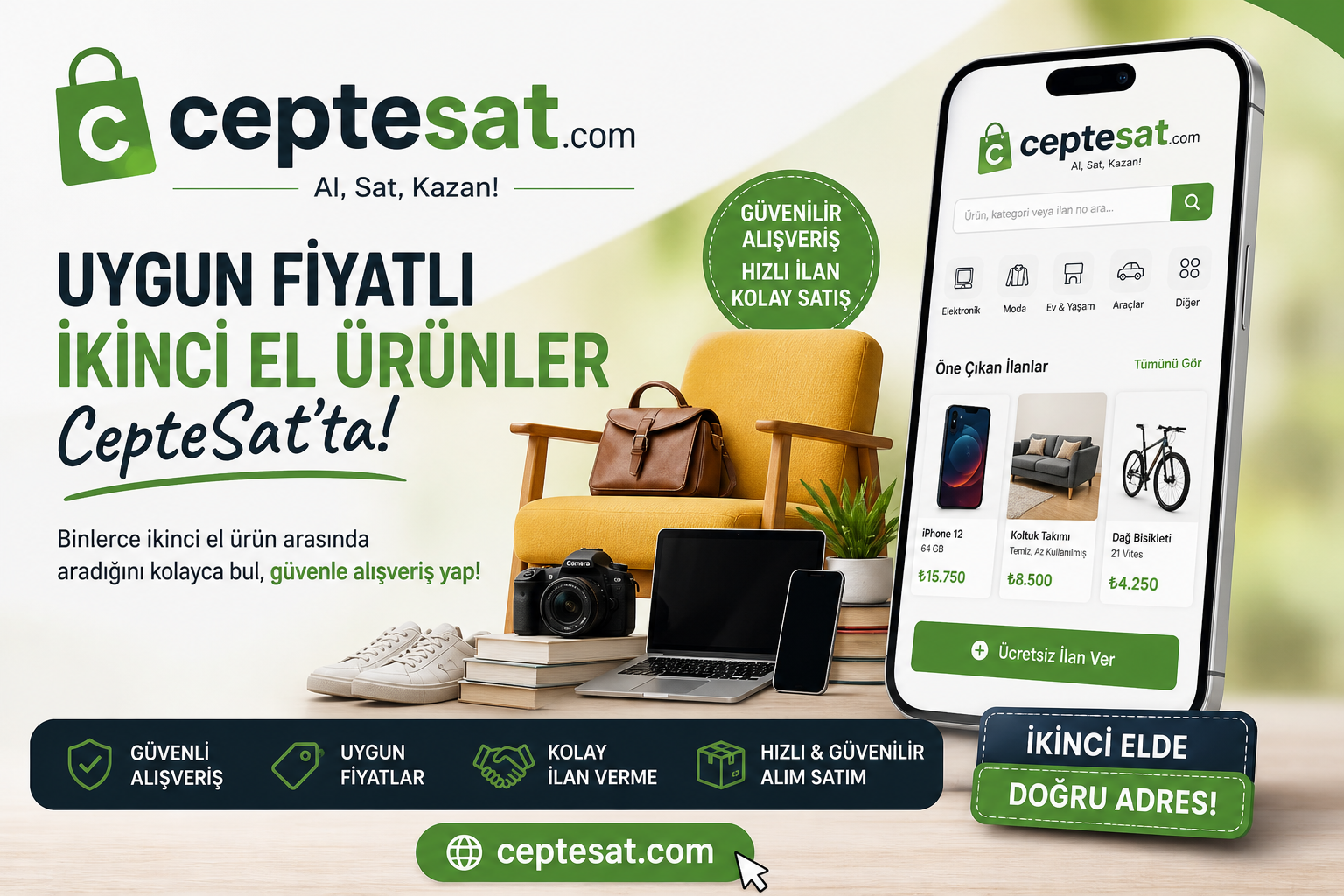 Uygun Fiyata Alışveriş Yapabileceğiniz İkinci El Uygulamaları